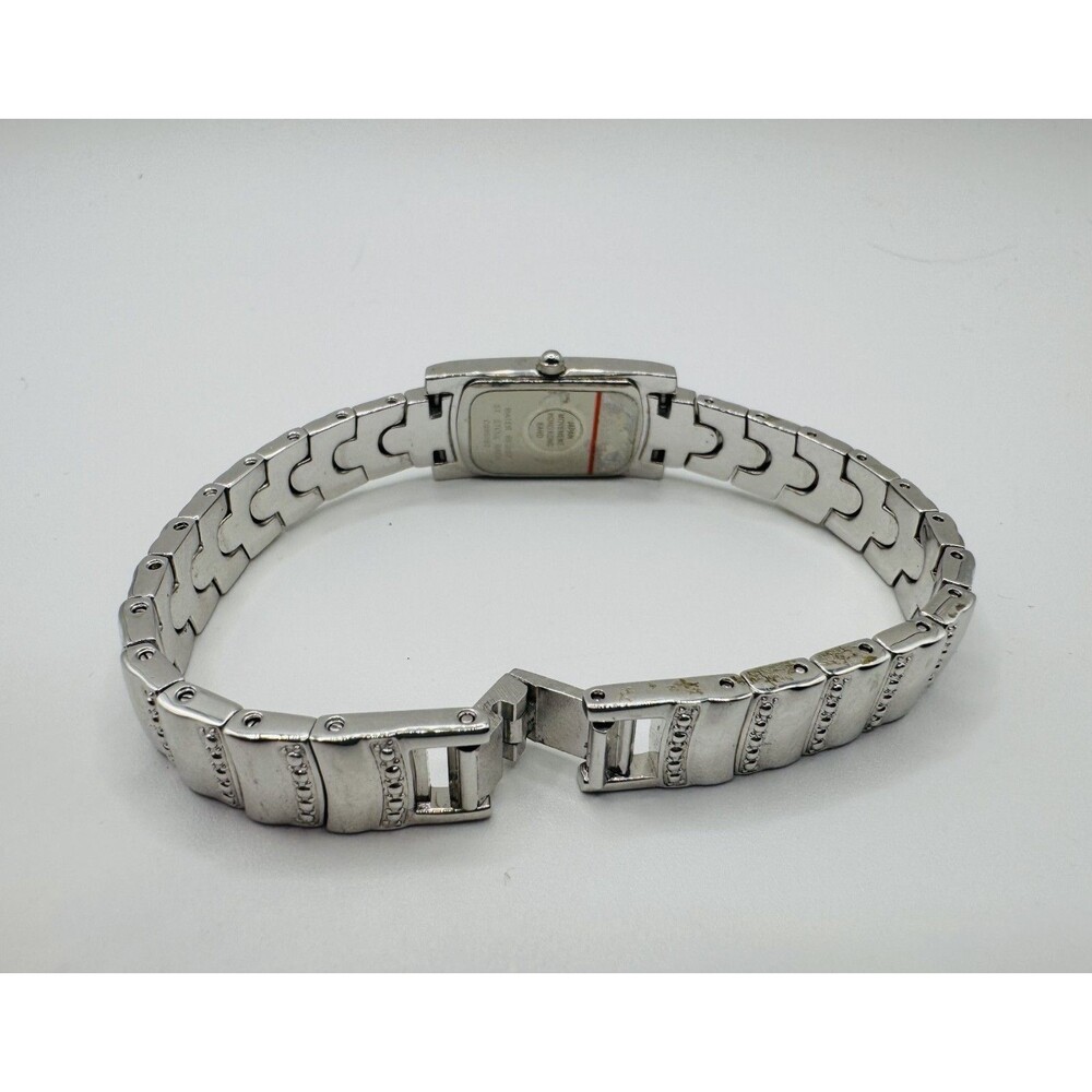 Bulova Rectangular Crystal Bracelet Watch Japan Movement Mother of Pearl Dial - Picture 7 of 7
